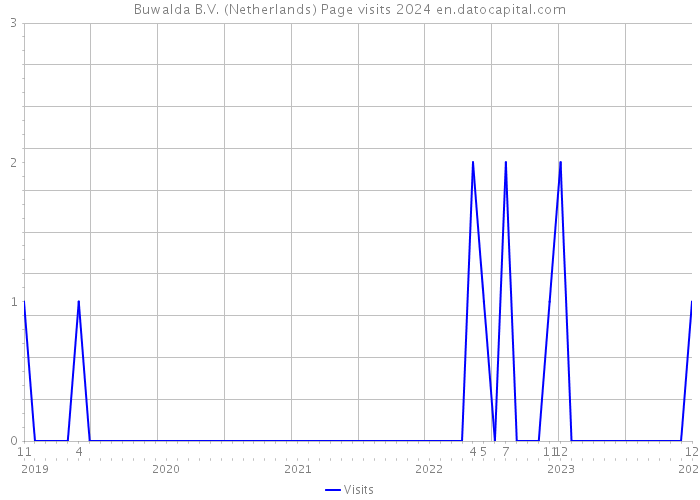 Buwalda B.V. (Netherlands) Page visits 2024 