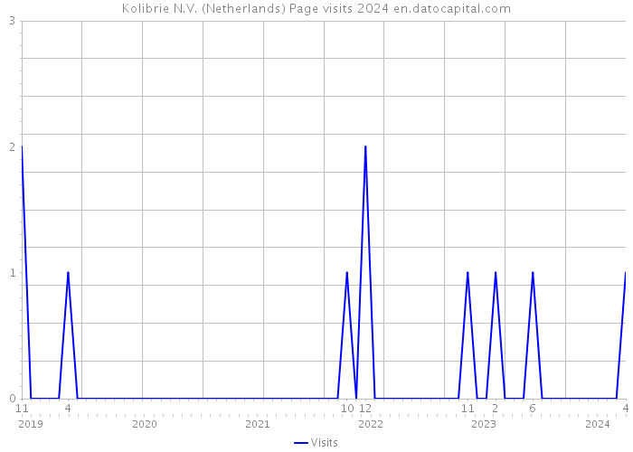 Kolibrie N.V. (Netherlands) Page visits 2024 