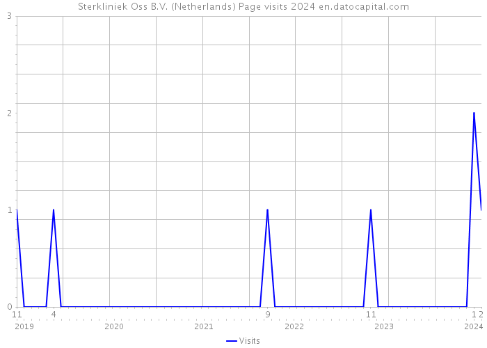 Sterkliniek Oss B.V. (Netherlands) Page visits 2024 