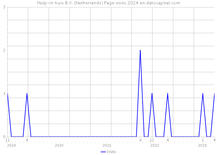 Hulp-in huis B.V. (Netherlands) Page visits 2024 