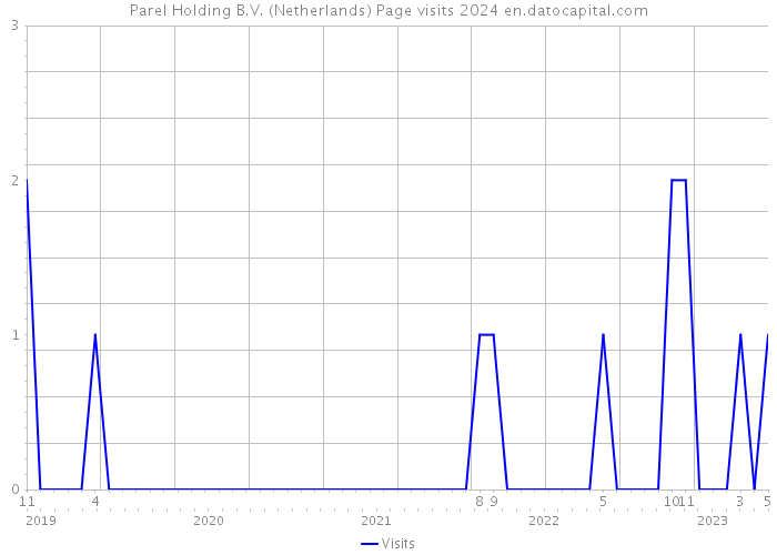 Parel Holding B.V. (Netherlands) Page visits 2024 