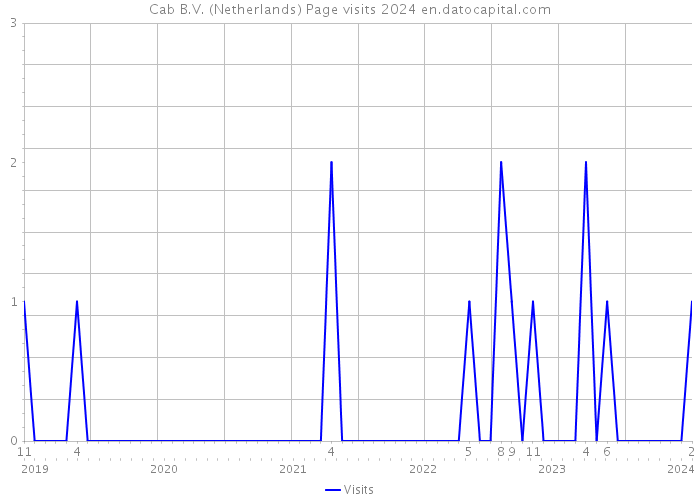 Cab B.V. (Netherlands) Page visits 2024 