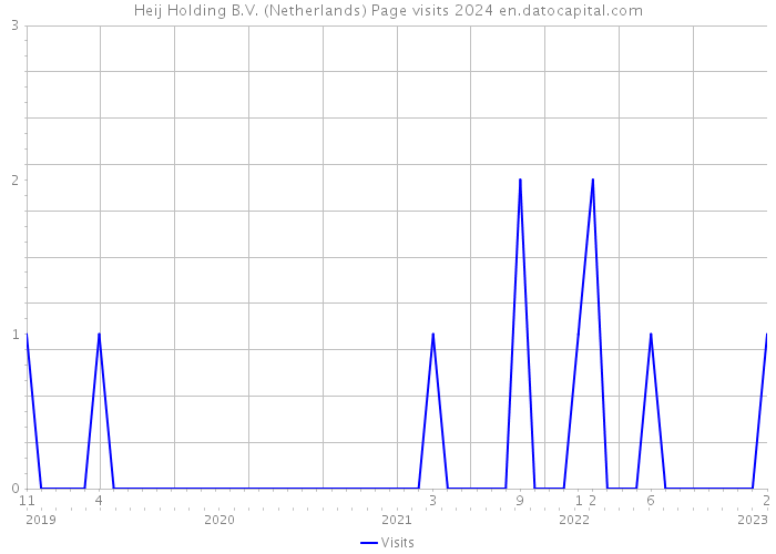 Heij Holding B.V. (Netherlands) Page visits 2024 