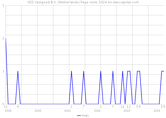 VDZ Vastgoed B.V. (Netherlands) Page visits 2024 