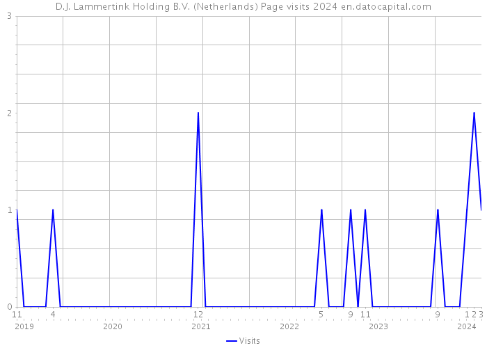 D.J. Lammertink Holding B.V. (Netherlands) Page visits 2024 