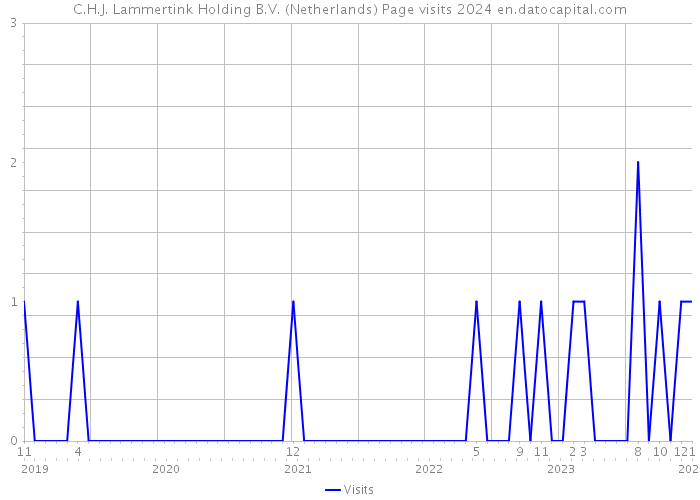 C.H.J. Lammertink Holding B.V. (Netherlands) Page visits 2024 