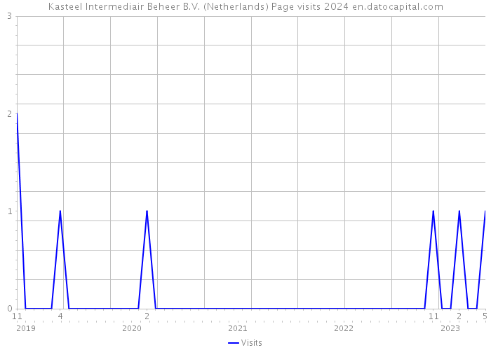 Kasteel Intermediair Beheer B.V. (Netherlands) Page visits 2024 