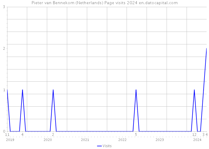 Pieter van Bennekom (Netherlands) Page visits 2024 
