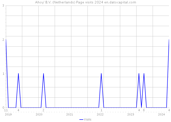 Ahoy' B.V. (Netherlands) Page visits 2024 
