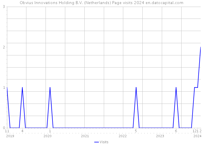 Obvius Innovations Holding B.V. (Netherlands) Page visits 2024 
