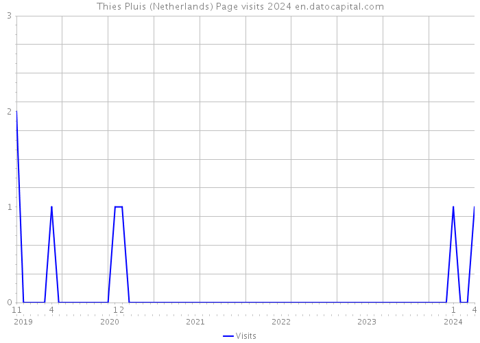 Thies Pluis (Netherlands) Page visits 2024 