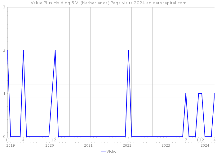 Value Plus Holding B.V. (Netherlands) Page visits 2024 