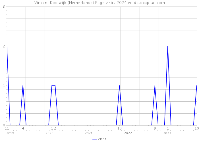 Vincent Koolwijk (Netherlands) Page visits 2024 