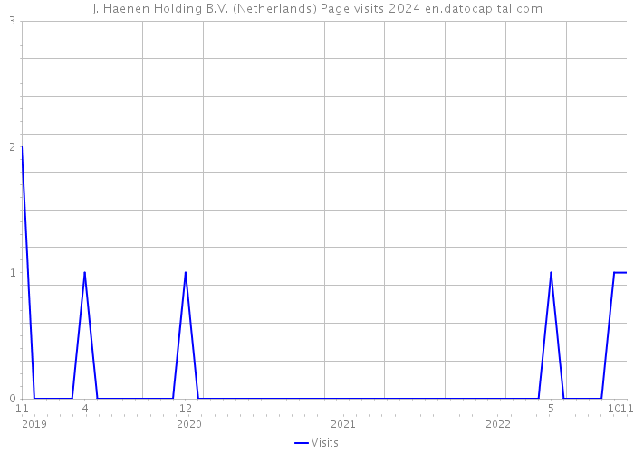 J. Haenen Holding B.V. (Netherlands) Page visits 2024 