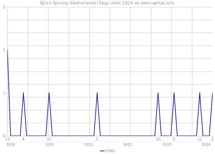 Björn Sprong (Netherlands) Page visits 2024 