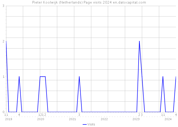 Pieter Koolwijk (Netherlands) Page visits 2024 