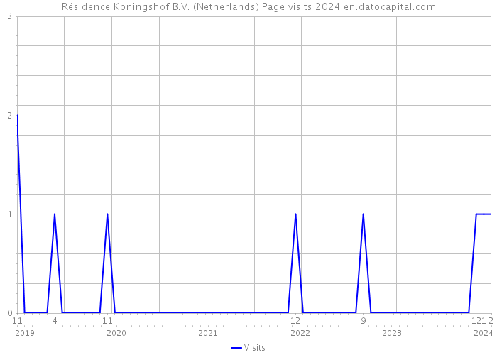 Résidence Koningshof B.V. (Netherlands) Page visits 2024 