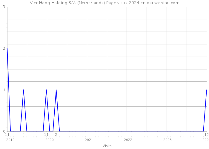 Vier Hoog Holding B.V. (Netherlands) Page visits 2024 