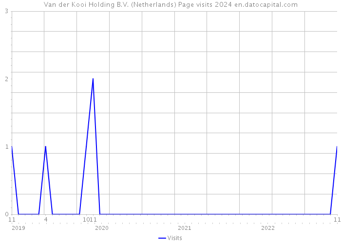 Van der Kooi Holding B.V. (Netherlands) Page visits 2024 