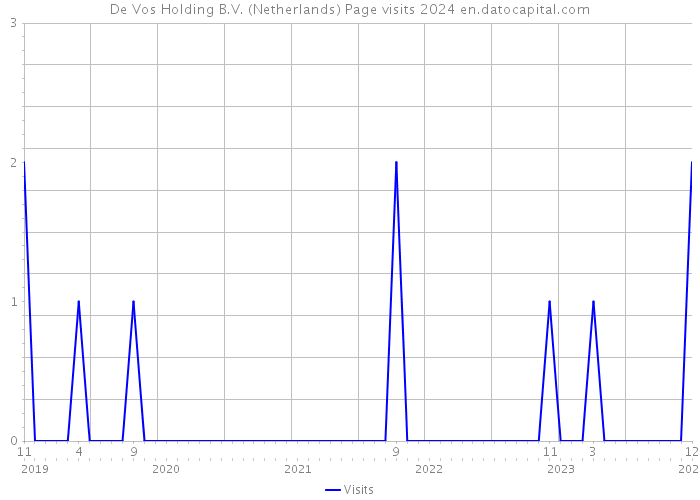 De Vos Holding B.V. (Netherlands) Page visits 2024 