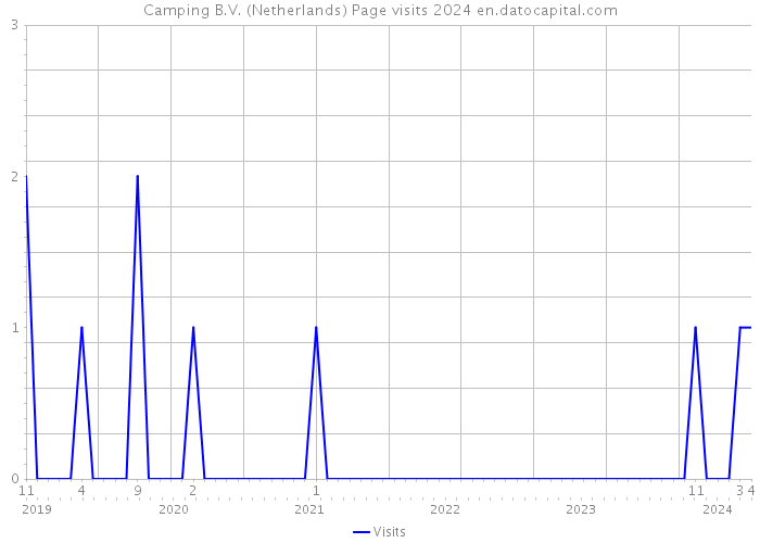 Camping B.V. (Netherlands) Page visits 2024 