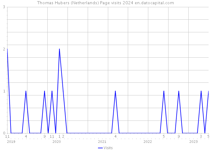 Thomas Hubers (Netherlands) Page visits 2024 