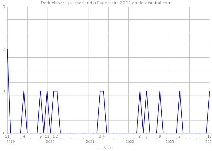 Derk Hubers (Netherlands) Page visits 2024 