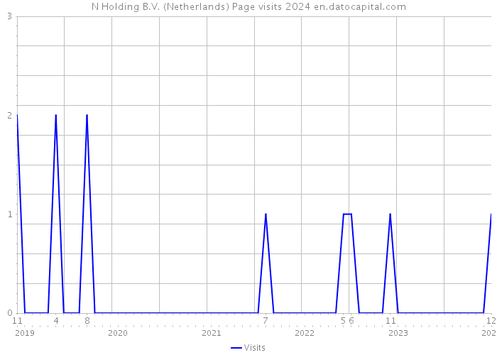N Holding B.V. (Netherlands) Page visits 2024 