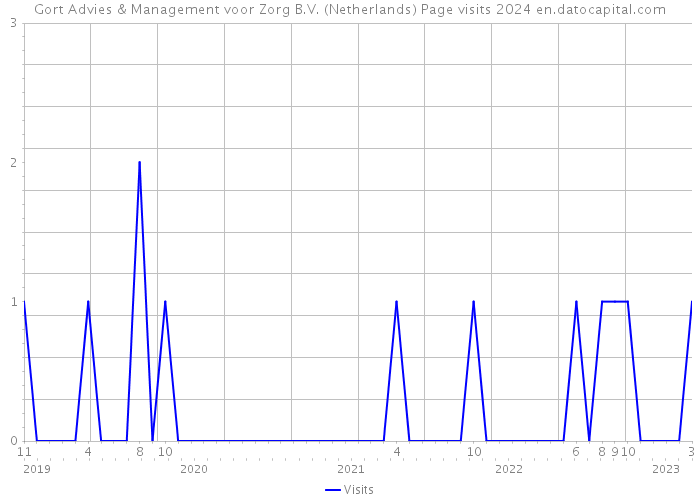 Gort Advies & Management voor Zorg B.V. (Netherlands) Page visits 2024 