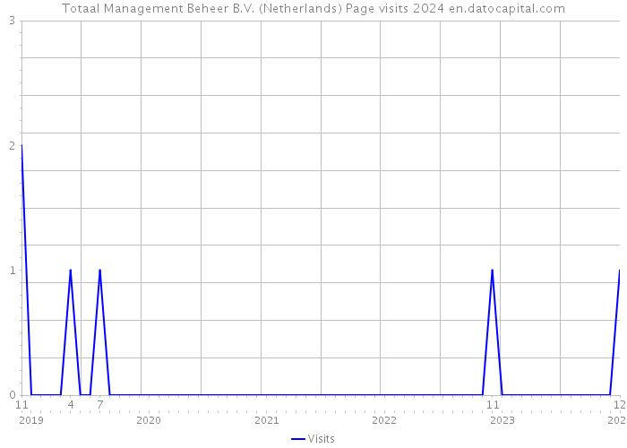 Totaal Management Beheer B.V. (Netherlands) Page visits 2024 