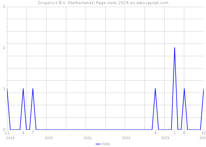 Zorgeloos B.V. (Netherlands) Page visits 2024 
