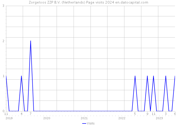 Zorgeloos ZZP B.V. (Netherlands) Page visits 2024 