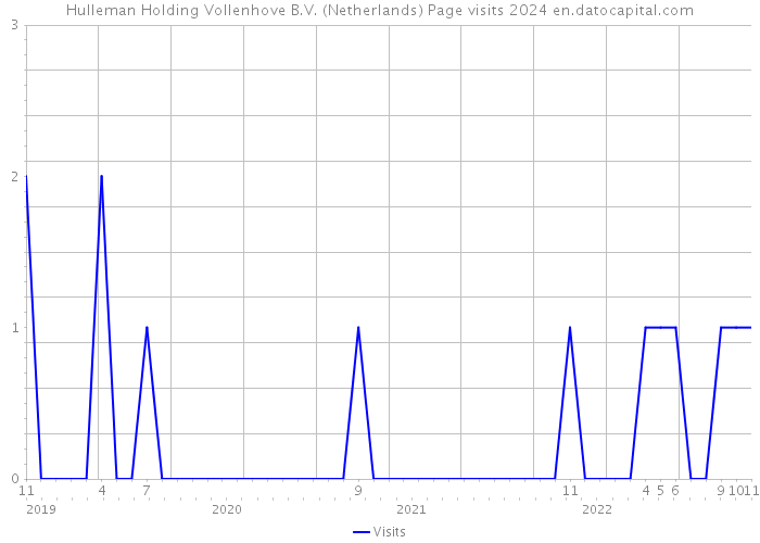 Hulleman Holding Vollenhove B.V. (Netherlands) Page visits 2024 
