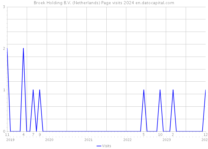 Broek Holding B.V. (Netherlands) Page visits 2024 