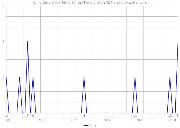 C Holding B.V. (Netherlands) Page visits 2024 