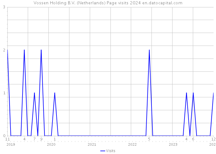 Vossen Holding B.V. (Netherlands) Page visits 2024 
