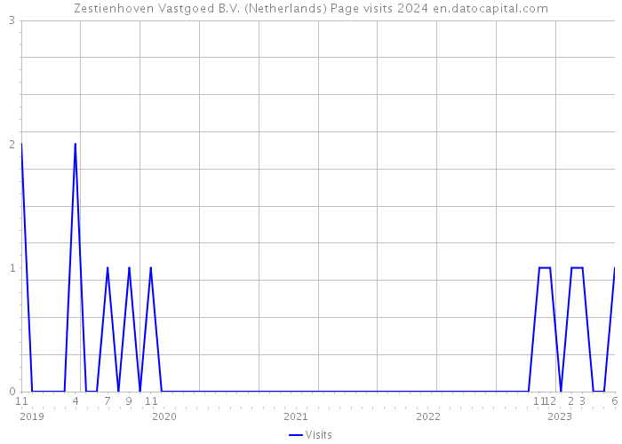 Zestienhoven Vastgoed B.V. (Netherlands) Page visits 2024 