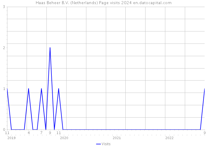 Haas Beheer B.V. (Netherlands) Page visits 2024 