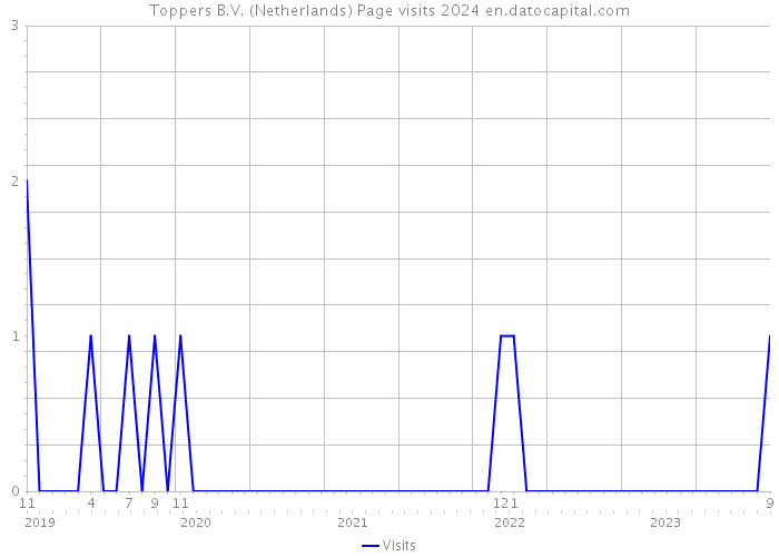 Toppers B.V. (Netherlands) Page visits 2024 