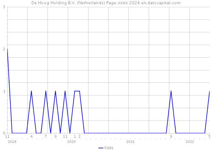 De Hoog Holding B.V. (Netherlands) Page visits 2024 