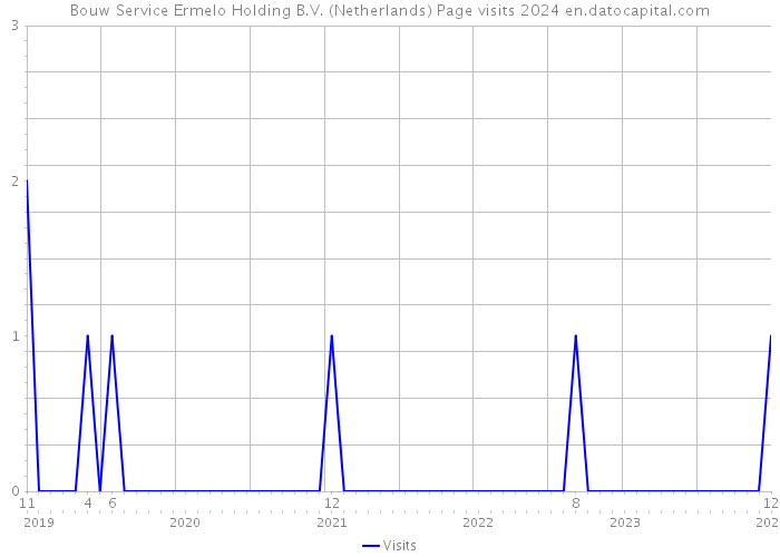Bouw Service Ermelo Holding B.V. (Netherlands) Page visits 2024 