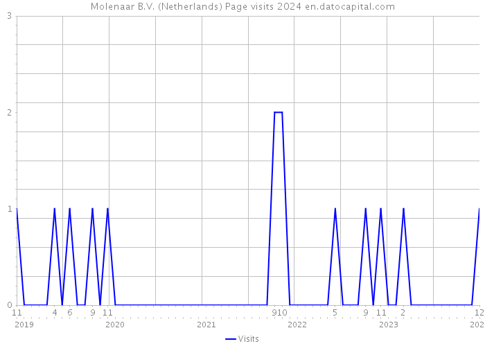 Molenaar B.V. (Netherlands) Page visits 2024 