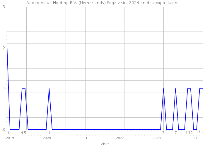 Added Value Holding B.V. (Netherlands) Page visits 2024 