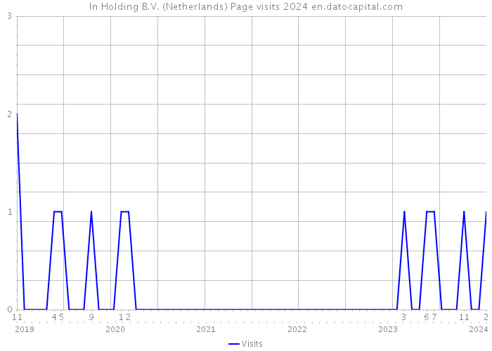 In Holding B.V. (Netherlands) Page visits 2024 