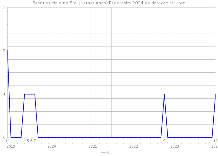 Beentjes Holding B.V. (Netherlands) Page visits 2024 
