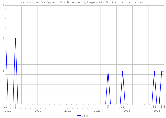 Kampkuiper Vastgoed B.V. (Netherlands) Page visits 2024 