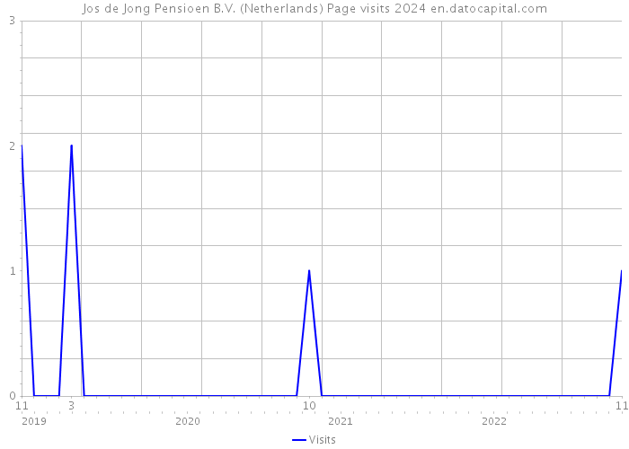 Jos de Jong Pensioen B.V. (Netherlands) Page visits 2024 