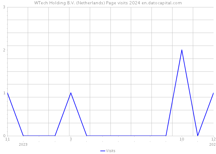WTech Holding B.V. (Netherlands) Page visits 2024 