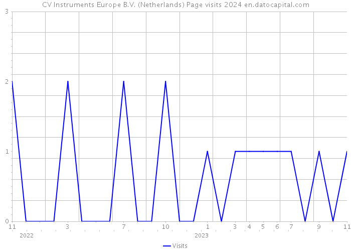 CV Instruments Europe B.V. (Netherlands) Page visits 2024 