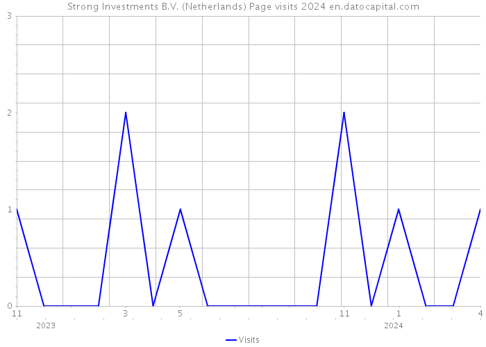 Strong Investments B.V. (Netherlands) Page visits 2024 